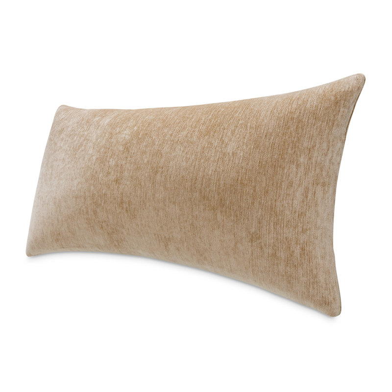 The Smith Feather Reversible Throw Pillow, Camel