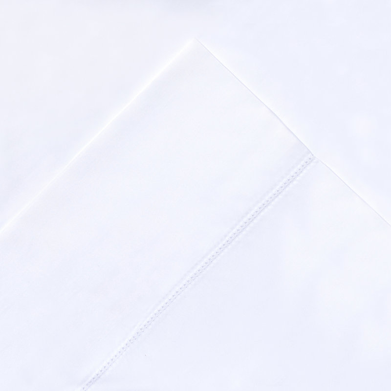 Pointehaven 525 Thread Count  Long Staple Cotton Deep Pocket Duvet Set, White, Full/Queen 