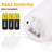 Pack of 3 Christmas LED Glass Flameless Candles with Remote and Timer