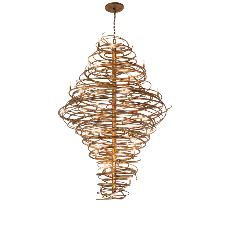 Cyclone 36 - Light Dimmable Geometric Chandelier
