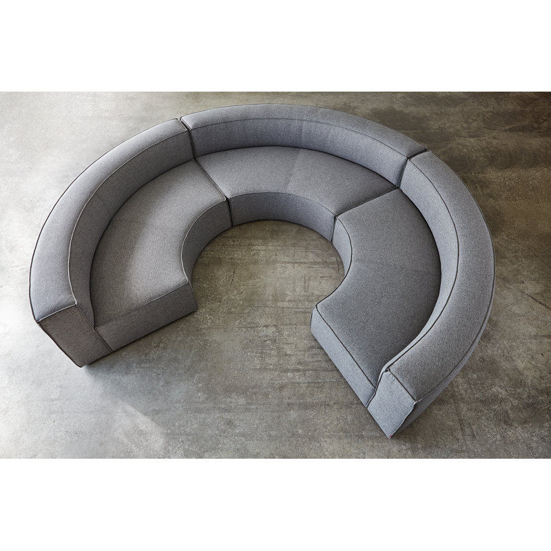 Modular Corner Sectional, Parliament Stone Performance Twill