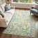 Kaldi Kaldi Oriental Botanical Floral Machine Washable Area Rug with Non-Slip Backing for Living Room, Dining Room, Bedroom