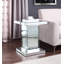 Table de bout, miroir et faux cristaux
