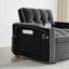 1 canapé-lit pliable polyvalent en 3 longueurs, 1 canapé-lit moderne en velours coulissant, un dossier réglable et un port USB, un cendrier et un support pour téléphone pivotant-1579137875