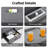 3-Seater Manual Reclining Sofa With Flip Console, Cup Holders, USB & Type-C Charging, Hidden Drawer & Side Pockets-33799398