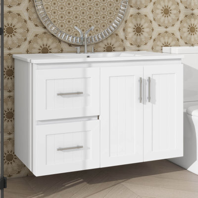 Ensemble de meuble-lavabo mural 36 po