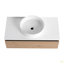 Meuble-lavabo mural 36 po avec lavabo en céramique et 1 tiroir à fermeture en douceur (emballage KD)-126528637