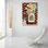 Art mural en verre Winston Porter «Floral Fling I Cream» par Candra Boggs