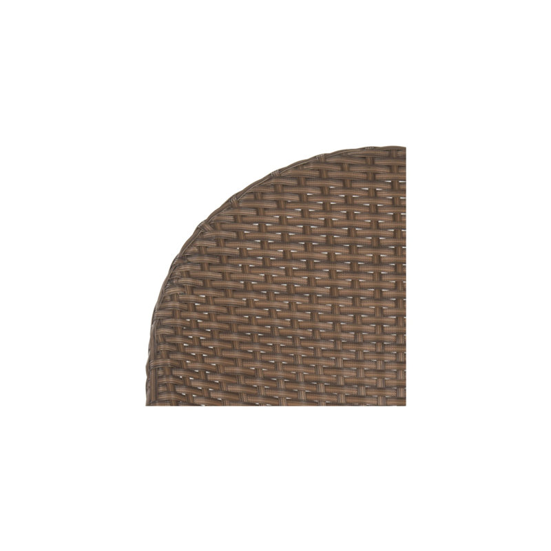 Chaise de terrasse empilable Nergizli, Brun