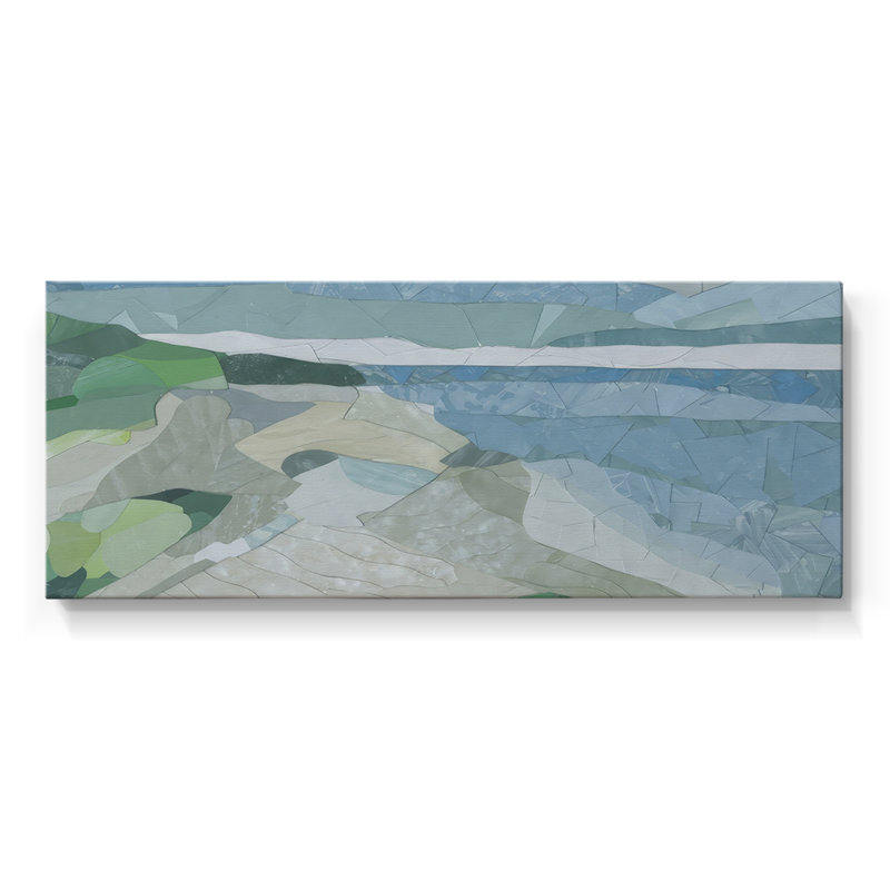 «Pacific Coast Sand Dunes» par Coco Good - Toile tendue avec châssis - prête à être accrochée, H 12 po x l 30 po