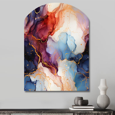 Kirkham - Abstract Marble Irregular Metal Wall Art