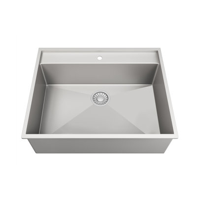 25" Single Bowl Dualmount Kitchen Sink