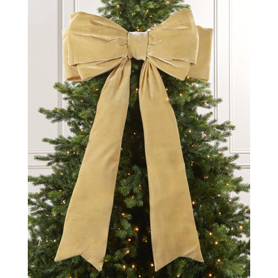 133cm Solid Colour Velvet Bow