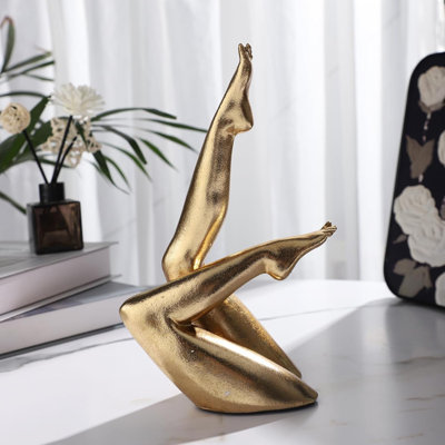 Sculpture Golden Golden Leg