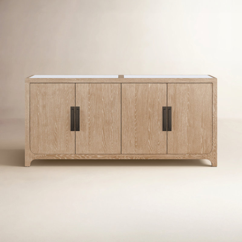 78'' W Credenza, Rustic Natural Oak