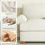 Fauteuil d'appoint simple avec coussins pour le salon ou la chambre à coucher