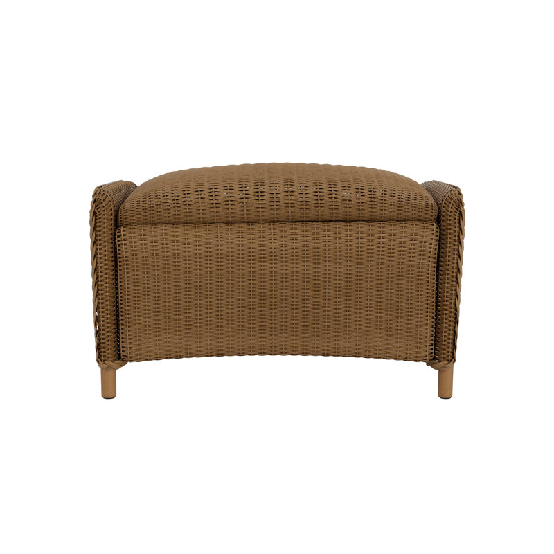 Reflections Outdoor Ottoman, White