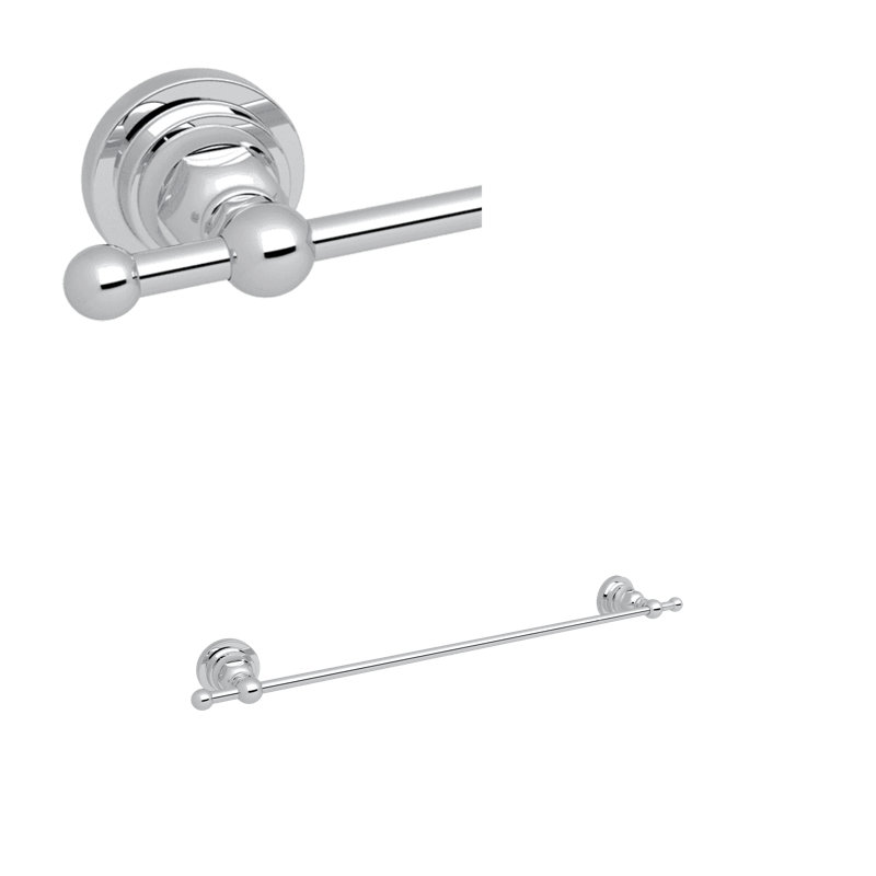 San Giovanni™ 24" Towel Bar, 2.08" H x 20.08" L x 2.36" D, Polished Chrome