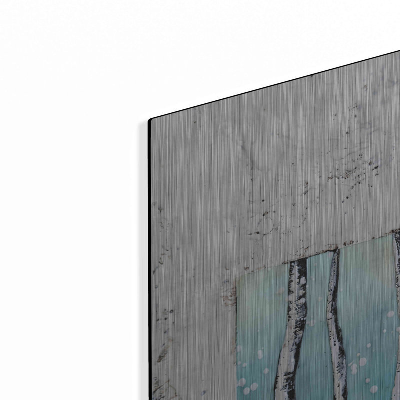 Red Window Barrel Studio «Window to Nature III» par Britt Hallowell, art mural en métal, MTL-14161, H 24 po x l 24 po