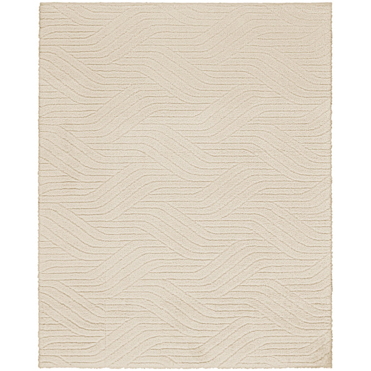 Calvin Klein Surfaces Beige Shag Indoor Rug