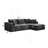 108.3*68.9"Modular Sectional Sofa Seat,Upholstered Compressed Couch
