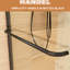 Porte de douche 60 po x 70 po en aluminium noir mat avec vue transparente 70 po Radiant Sight, Build