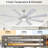 72" Windmill Large Ceiling Fan With 3cct Led Lights And Remote Control-79297864