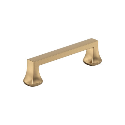 Hybridize 3-3/4 inch (96mm) Center-to-Center Champagne Bronze Cabinet Pull - 10 Pack