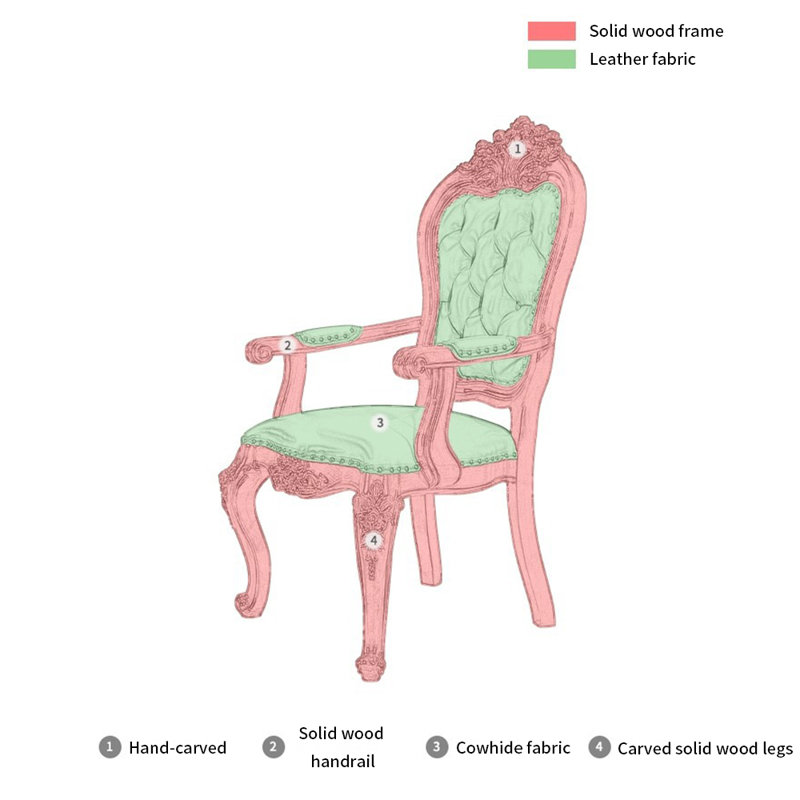 Fauteuil en cuir véritable touffeté de 25,2 po de largeur Brantlee, Bleu