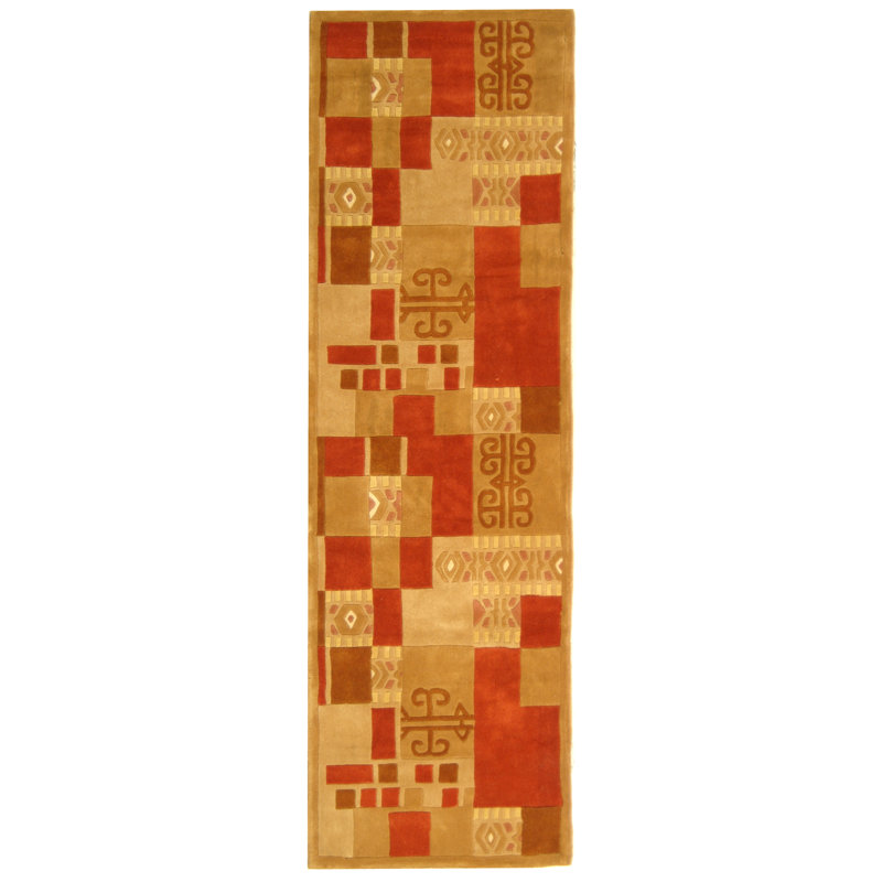 Rodeo Drive Hand Tufted Wool Pile Abstract Rug, Runner 2'6" x 8'