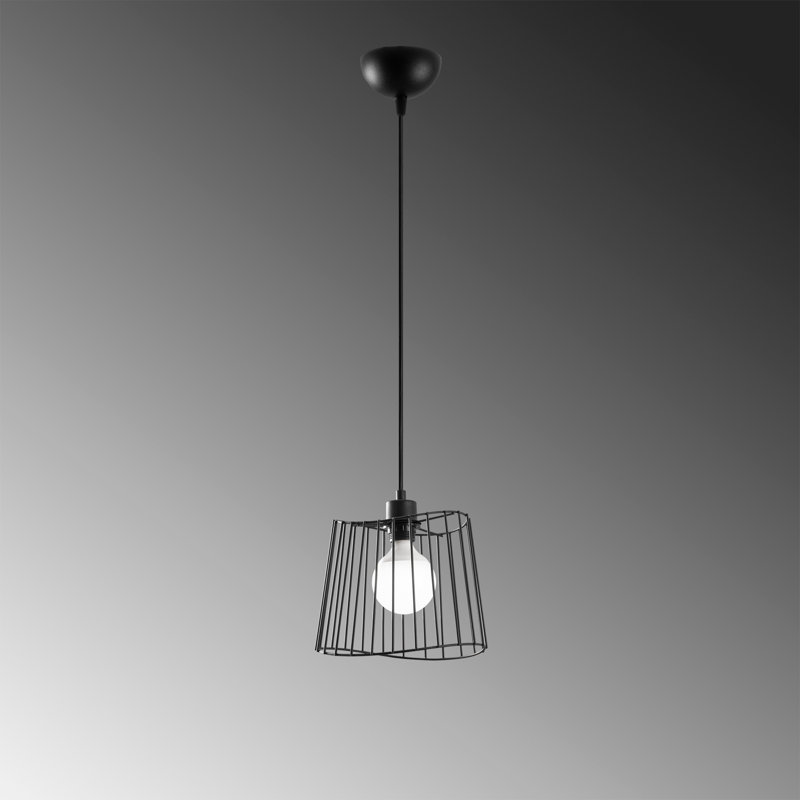 Luminaire suspendu géométrique simple à 1 lumière