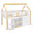 Functional Low Height Bed with Climbing Staircase, Enclosed Storage Units, Floating Shelves and Integrated Mood Lighting