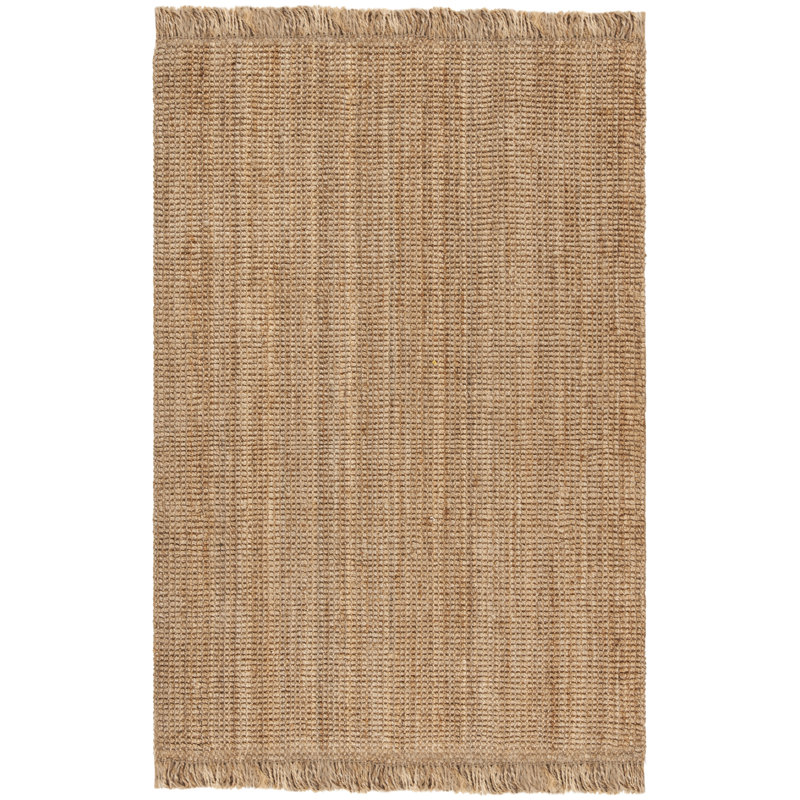 Heathfield Natural Fiber Hand Woven Jute Solid Color Rug, Rectangle 6' x 9'