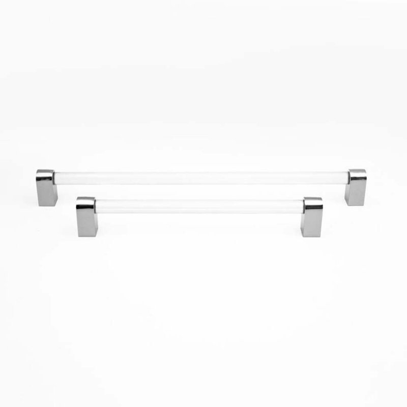 Clarity Acrylic Appliance Pull, Polished Nickel/Clear, 18"