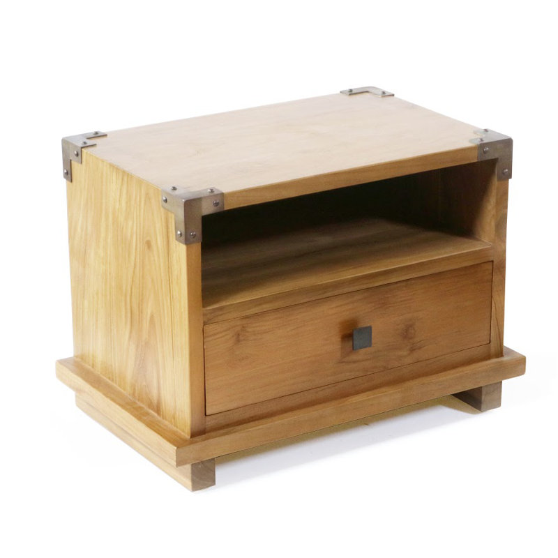 Kobe 1 - Drawer Solid Wood Nightstand