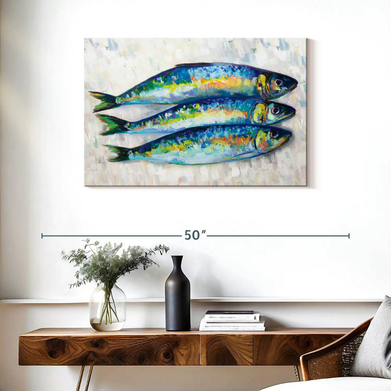 Yarlin Fish Trio, 24" H x 36" W