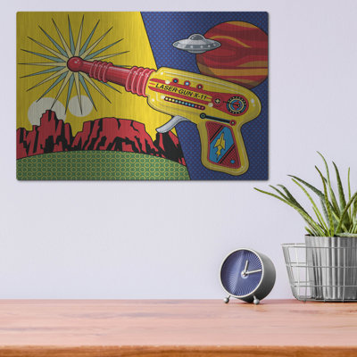 Lark Manor™ 'Vintage Toy Laser Gun' by Ron Magnes, Metal Wall Art