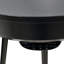 Smart End Table With Bluetooth Speaker: Round Side Table Led Nightstand With Usb Port For U-disc-919353710-919353708