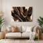 Art mural en métal brun Lyrical Abstraction 25-1086284633