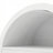 40" Small Arch Bookcase with Display Shelves  for Living Room, Bedroom Or Entryway-1985353036