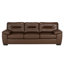 Ensemble de canapé en cuir, causeuse et chaise Linhay-555739291