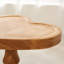 Table de bout en bois massif en forme de cœur, table à boissons sur piédestal, grand support pour plante-118690951-118690953