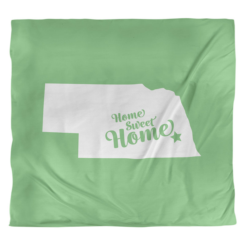 Housse de couette lincoln doux, Housse de couette pour très grand lit, Vert, Microfibre