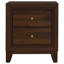 Table de chevet 2 tiroirs Walnut