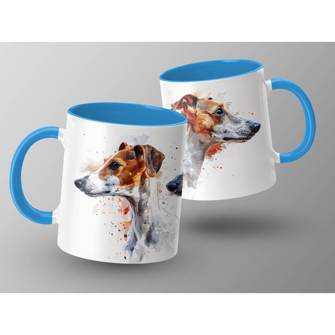 Watercolor Jack Russell Terrier Design 11oz Coffee Mug