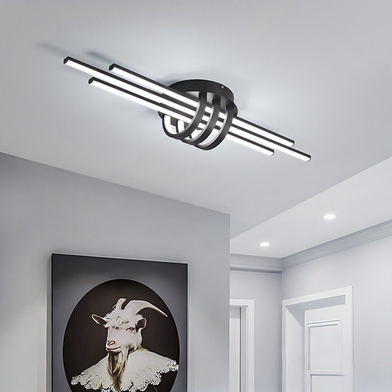 Lediana 3-Light LED Flush Mount, 13cm H x 84cm W x 22cm D