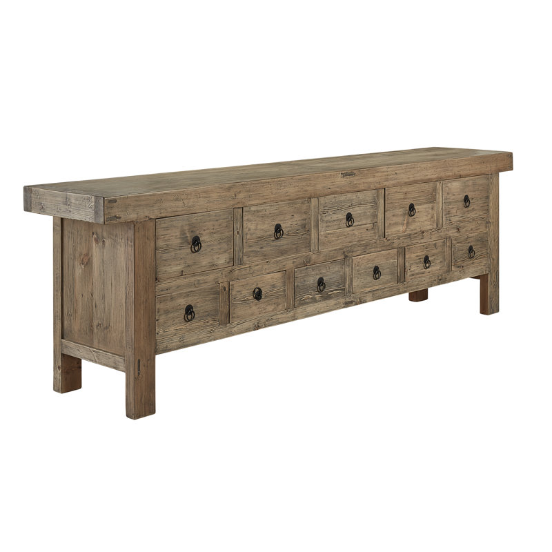 Solid Wood 114'' W 11 - Drawer Dresser