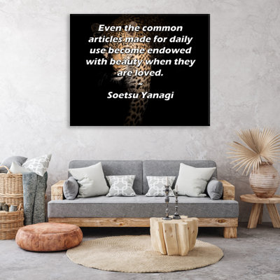 ArtsyQuotes Gallery Wrapped Canvas By Soetsu Yanagi: "Even the common articles made for daily use become endowed with beauty when they are loved."