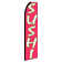 Double Sided 138'' H x 38'' W Polyester Feather Banner