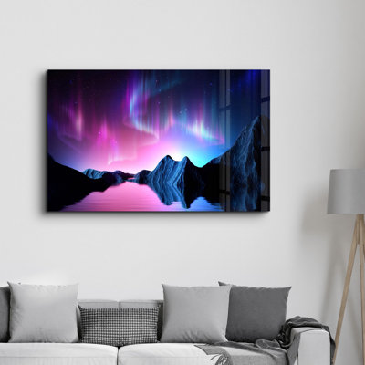 Peinture élégante en verre trempé de 27,6 po x 43,3 po | 100% verre trempé, épaisseur: 0,16 pouce | Œuvre imprimée UV, parfaite pour la décoration intérieure et les intérieurs modernes, des visuels époustouflants pour toute pièce